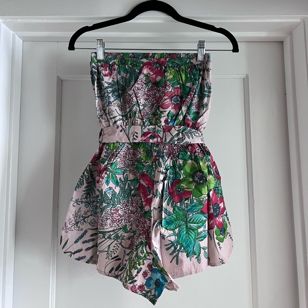 2/6 Plum Pretty Sugar Floral Romper - Brand New - Picture 4 of 8